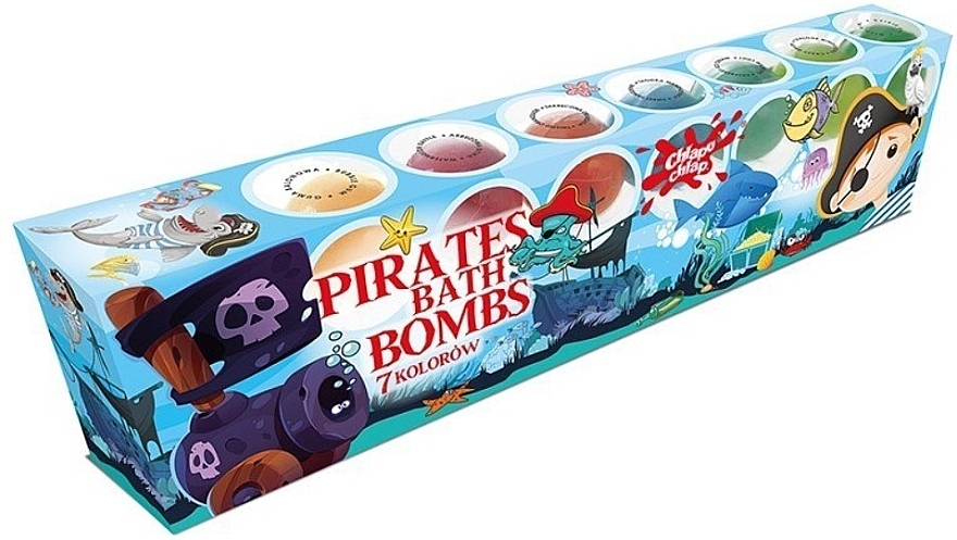 Набор бомбочек для ванны - Chlapu Chlap Pirates Bath Bombs (b/bomb/7x50g) — фото N1