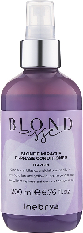 Двофазний кондиціонер для волосся - Inebrya Blondesse Blonde Miracle Bi-Phase Conditioner — фото N1