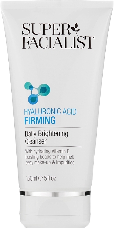Гель з гіалуроновою кислотою для очищення обличчя - Super Facialist Hyaluronic Acid Firming Daily Brightening Cleanser — фото N1
