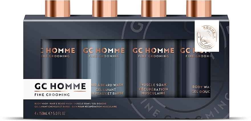 Набор, 4 продукта - Grace Cole CG Homme Fine Grooming Bathing Line Up — фото N1