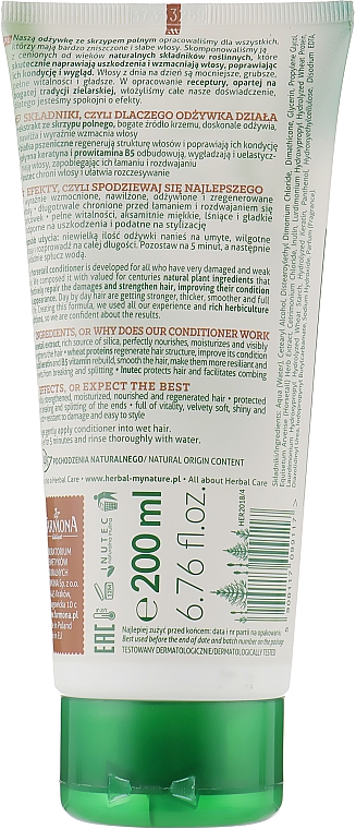 Кондиционер для волос "Полевой хвощ" - Farmona Herbal Care Horsetail Conditioner — фото N2
