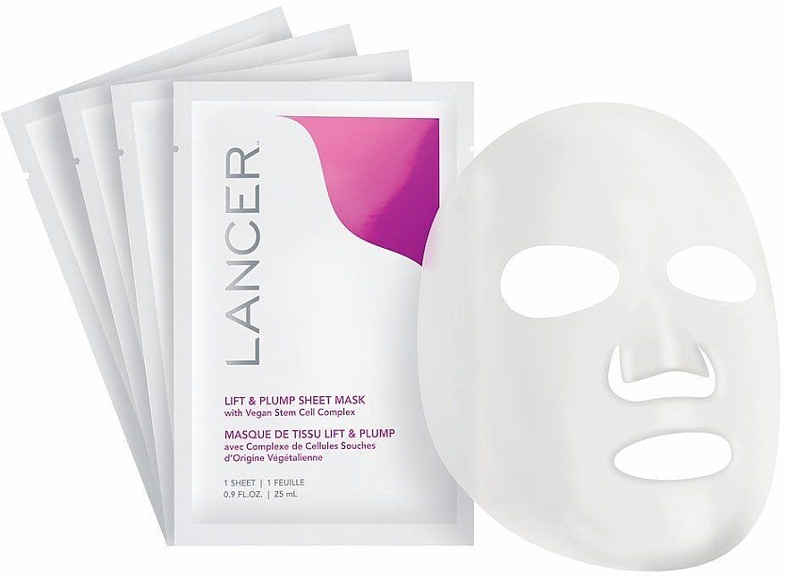 Тканевая маска с эффектом лифтинга - Lancer Lift & Plump Sheet Mask — фото N3