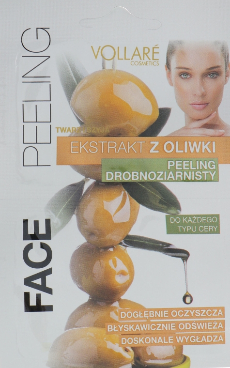 Оливковый мелкозернистый пилинг для лица - Vollare Cosmetics Olive Essence Fine-Grained Facial Scrub