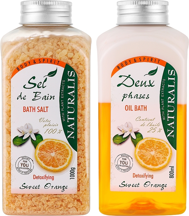 Набор - Naturalis Sweet Orange Set (foam/800 ml + salt/1000 g)  — фото N2