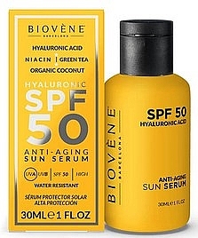 Антивікова сироватка для обличчя - Biovene Anti-Aging Sun Serum SPF50 — фото N1