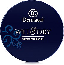 Пудровое тональное средство - Dermacol Wet & Dry Powder Foundation — фото N2