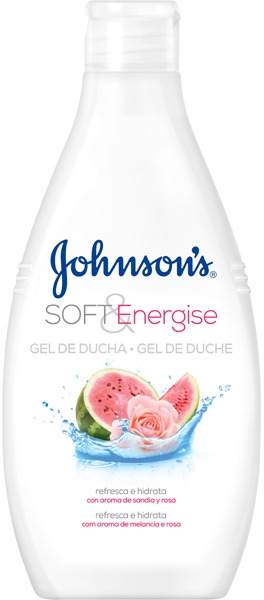 Гель для душу з кавуном і ароматом троянди - Johnson’s® Soft & Energise Shower Gel — фото N1