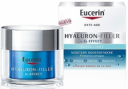 Духи, Парфюмерия, косметика Ночной антивозрастной крем для лица - Eucerin Hyaluron-Filler x3 Effect Moisture Booster Night