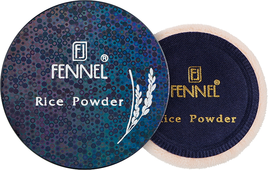Пудра рисовая компактная с зеркалом - Fennel Rice Powder  — фото N1