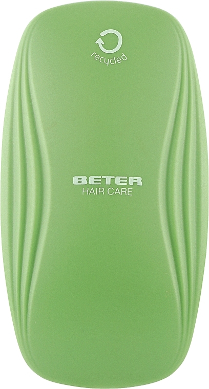Расческа-щетка массажная без ручки для распутывания тонких волос, зеленая - Beter — фото N2