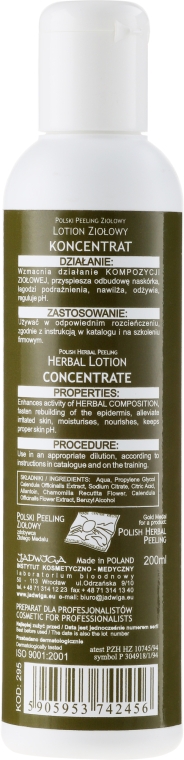 Лосьйон-кондиціонер для обличчя, трав'яний - Jadwiga Herbal Lotion Concentrate — фото N2