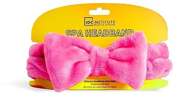 Повязка на голову, розовая - IDC Institute Neon Spa Headband — фото N1