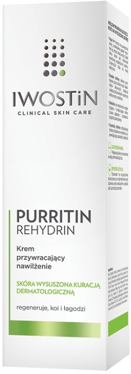 Зволожувальний крем для обличчя - Iwostin Purritin Rehydrin Cream — фото N1