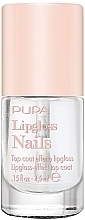 Верхнє покриття для нігтів з ефектом блиску для губ - Pupa Lipgloss Effect Top Coat — фото N1