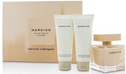 Духи, Парфюмерия, косметика Narciso Rodriguez Narciso Poudree - Набор (edp 90ml + b/l 75 ml + sh/gel 75 ml)