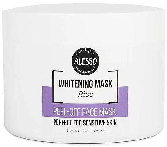 Альгинатная маска для лица с рисом, осветляющая - Alesso Whitening Rice Mask — фото N1