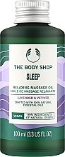 Парфумерія, косметика Розслаблювальна масажна олія для сну «Лаванда і ветивер» - The Body Shop Sleep Relaxing Massage Oil