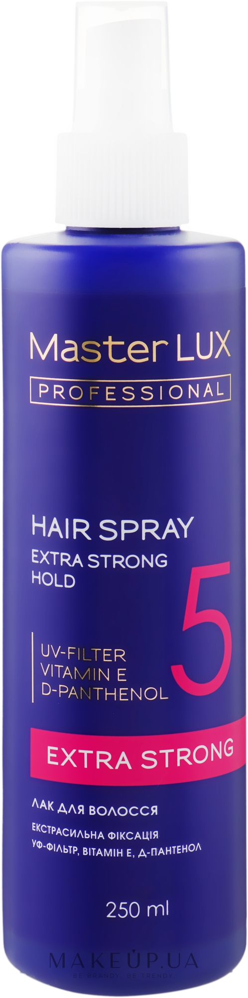 Лак для волосся екстрасильної фіксації - Master LUX Professional Extra Strong Hair Spray — фото 250ml