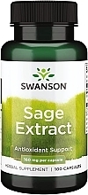 Духи, Парфюмерия, косметика Пищевая добавка "Экстракт шалфея", 160 мг - Swanson Sage Extract