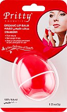 Парфумерія, косметика Органічний бальзам для губ "Полуничний" - Pritty Cosmetics Organic Lip Balp Strawberry