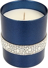 Парфумерія, косметика Декоративна свічка 7х10 см, темно-синя - Artman Crystal Opal Pearl Glass