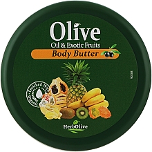Парфумерія, косметика Олія для тіла з екстрактом екзотичних фруктів - Madis HerbOlive Olive Oil & Exotic Fruits Body Butter