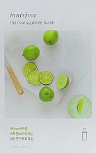 Парфумерія, косметика Тканинна маска з екстрактом лайму - Innisfree It's real squeeze mask-lime