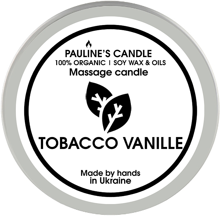 Массажная свеча "Табак и ваниль" - Pauline's Candle Tobacco Vanille Manicure & Massage Candle — фото N1