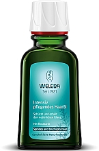 Олія-живлення для сухого та ламкого волосся з екстрактом розмарину - Weleda Intensiv Pflegendes Haaröl — фото N1