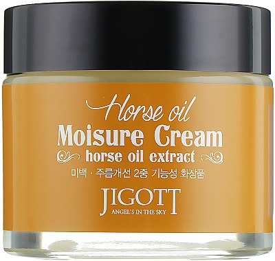 Зволожувальний крем з маслом кінським - Jigott Horse Oil Moisture Cream — фото N2