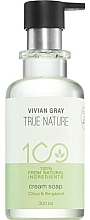 Крем-мило для рук - Vivian Gray True Nature Citrus & Bergamot Cream Soap — фото N1