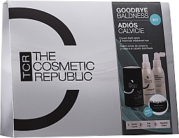 Духи, Парфюмерия, косметика Набор - The Cosmetic Republic Goodbye Bladness Dark Blond (h/spray/100ml + h/keratin fibers/12.5g + h/vitamins/125ml + comb/1pc)