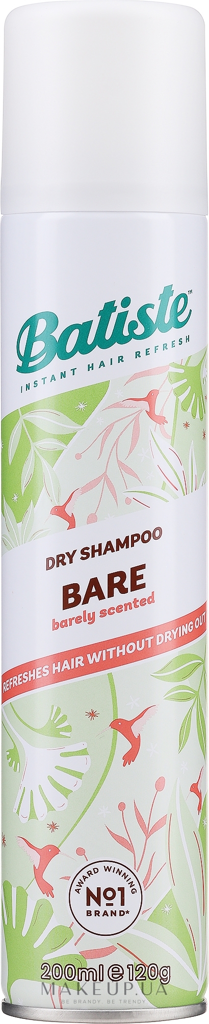 Сухий шампунь  - Batiste Dry Shampoo Natural & Light Bare — фото 200ml