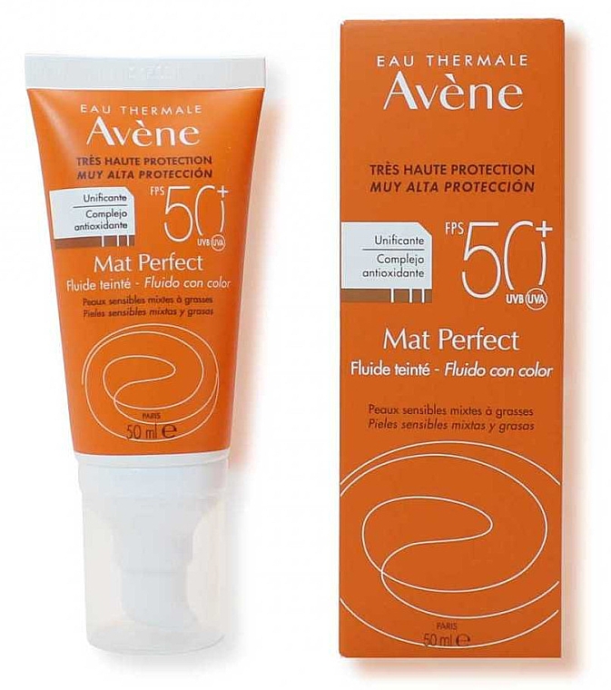 Матувальний флюїд для обличчя - Avene Eau Thermale Mat Perfect SPF 50+ — фото N2