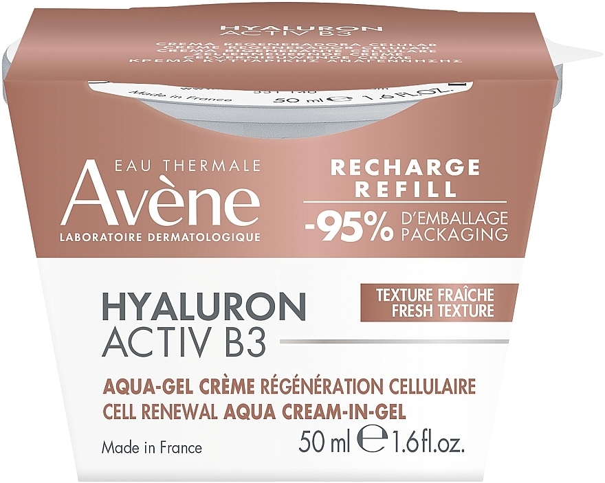 Аквагель-крем для лица - Avene Hyaluron Activ B3 Aqua Gel-Cream (сменный блок) — фото N1