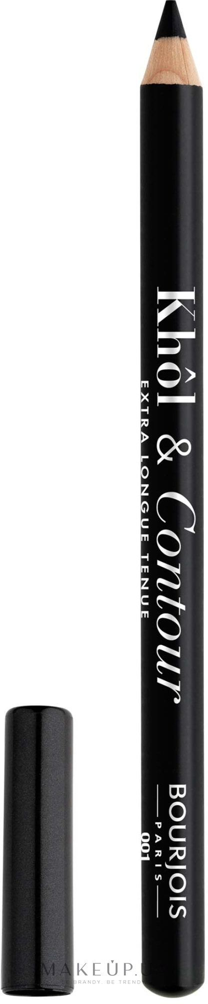 Олівець для повік - Bourjois Khol & Contour Extra-Long Wear — фото 001 - Noir-issime