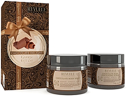 Духи, Парфюмерия, косметика Набор - Revuele Chocalate Delight Cosmetic Gift Set (b/wrap/300ml + b/scrub/300ml)