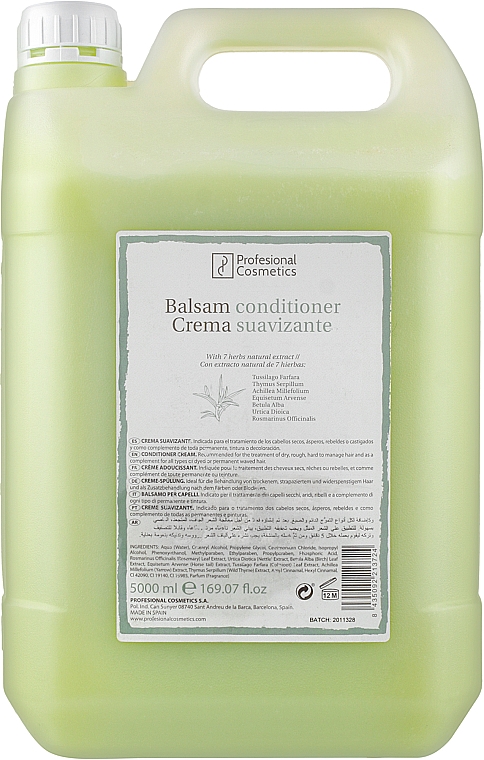 Бальзам кондиционер для волос - Profesional Cosmetics Balsam Cream — фото N1