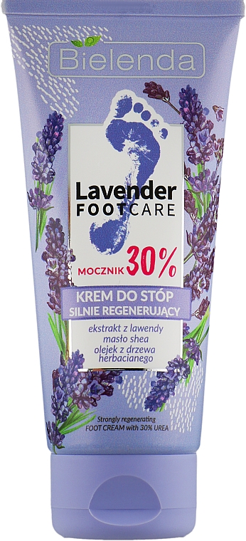 Крем для ног с мочевиной 30% - Bielenda Lavender Foot Care Cream — фото N1