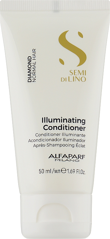 Кондиционер для блеска волос - Alfaparf Milano Semi Di Lino Illuminating Conditioner (мини)