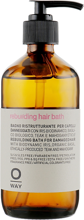Шампунь для реконструкції волосся - Rolland Oway Rebuilding Hair Bath