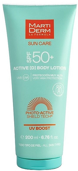 Лосьйон для тіла - MartiDerm Sun Care Active (D) Body Lotion SPF50+ — фото N1