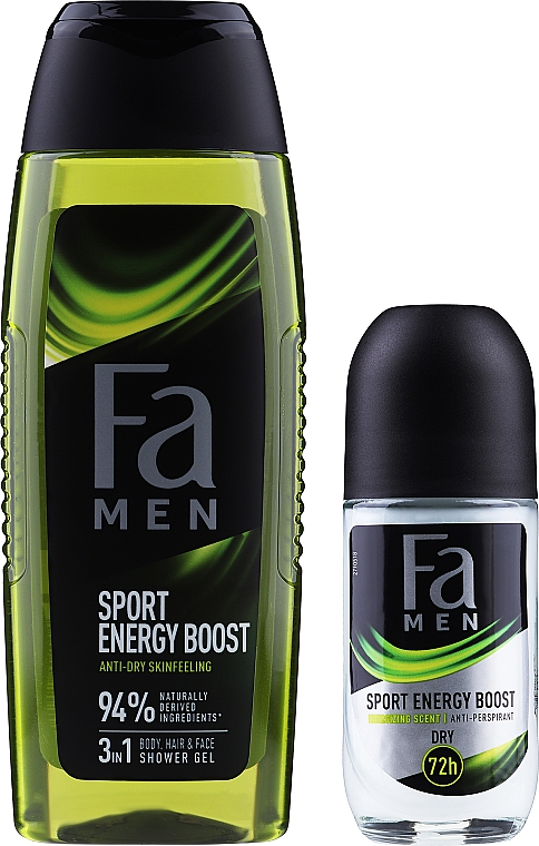 Набор - Fa Men Sport Energy Boost (show gel/250ml + deo/50ml) — фото N8