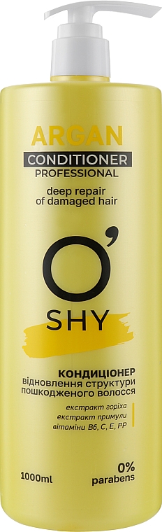 Кондиционер "Восстановление структуры поврежденных волос" - O'Shy Argan Professional Conditioner — фото N3
