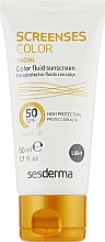 Парфумерія, косметика Сонцезахисний тональний флюїд, світлий - SesDerma Laboratories Screen Ses Fluid SPF 50 Light