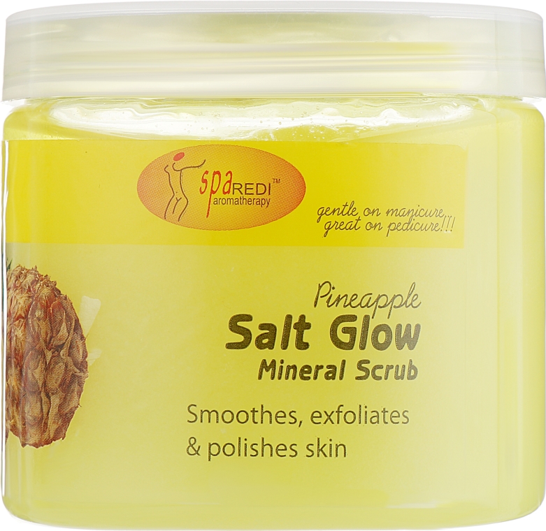 Соляной скраб для тела "Ананас" - SpaRedi Salt Scrub Glow Pineapple — фото N1