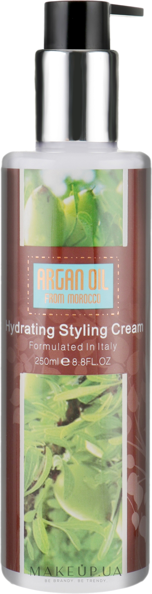 Увлажняющий крем для укладки волос - Clever Hair Cosmetics Morocco argan oil Hydrating Styling Cream — фото 250ml