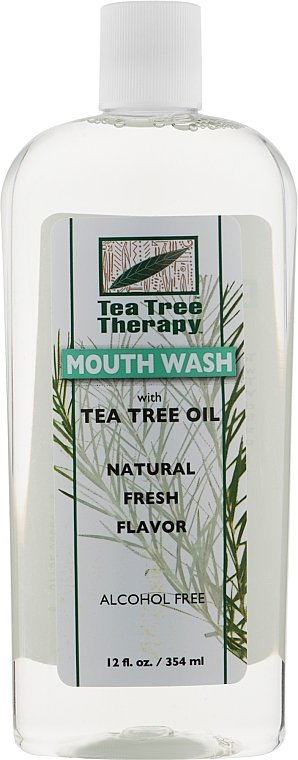 Рідина для полоскання рота з олією чайного дерева - Tea Tree Therapy Mouthwash With Tea Tree Oil — фото N1