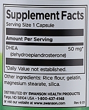 Диетическая добавка "Витамин DHEA" 50mg - Swanson DHEA — фото N2
