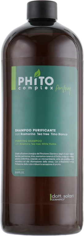 Очищувальний шампунь - Dott.Solari Phito Complex Purifying Shampoo — фото N3
